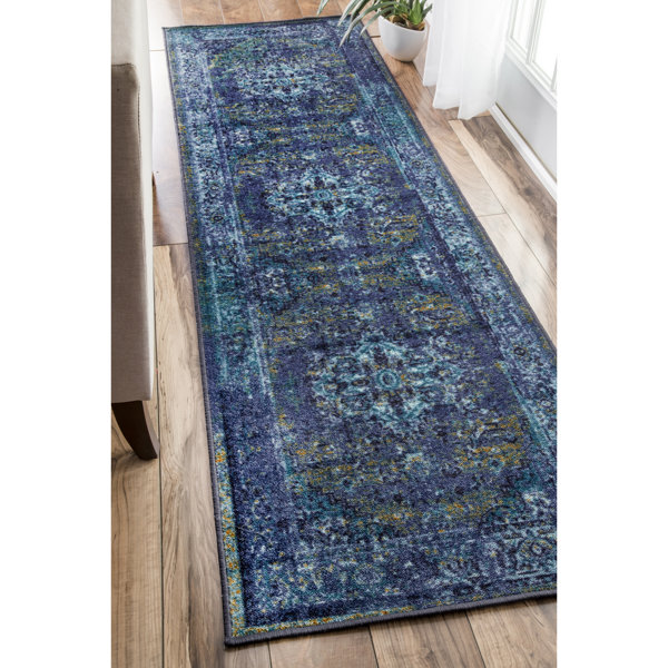 Bungalow Rose Oriental Blue Area Rug & Reviews Wayfair